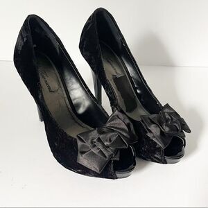 Black Velvet LuLu Townsend Stiletto Heels